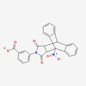 3-(1-Nitro-16,18-dioxo-17-azapentacyclo[6.6.5.02,7.09,14.015,19]nonadeca-2,4,6,9,11,13-hexaen-17-yl)benzoic acid