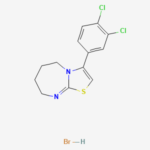 3-(3,4-dichlorophenyl)-5,6,7,8-tetrahydro[1,3]thiazolo[3,2-a][1,3]diazepine hydrobromide