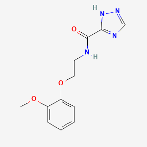 N-[2-(2-methoxyphenoxy)ethyl]-1H-1,2,4-triazole-5-carboxamide