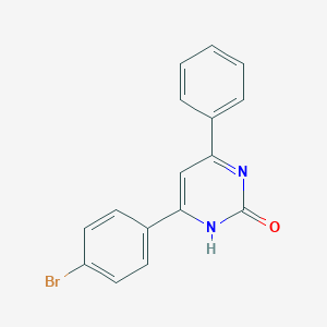 molecular formula C16H11BrN2O B404615 4-(4-Bromophenyl)-6-phenyl-2-pyrimidinol 