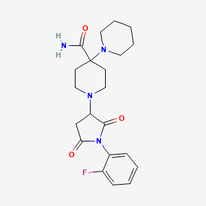 1'-[1-(2-Fluorophenyl)-2,5-dioxopyrrolidin-3-yl]-1,4'-bipiperidine-4'-carboxamide