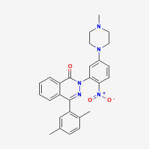 4-(2,5-dimethylphenyl)-2-[5-(4-methylpiperazin-1-yl)-2-nitrophenyl]phthalazin-1(2H)-one