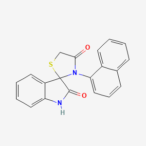 molecular formula C20H14N2O2S B4046234 3-naphthalen-1-ylspiro[1,3-thiazolidine-2,3'-1H-indole]-2',4-dione 