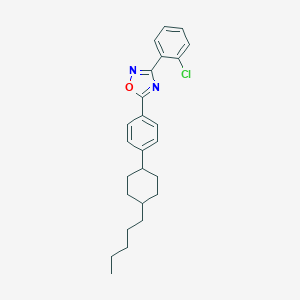 3-(2-Chlorophenyl)-5-[4-(4-pentylcyclohexyl)phenyl]-1,2,4-oxadiazole