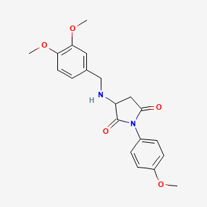 3-[(3,4-Dimethoxybenzyl)amino]-1-(4-methoxyphenyl)pyrrolidine-2,5-dione