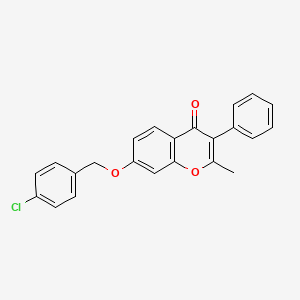 7-[(4-chlorobenzyl)oxy]-2-methyl-3-phenyl-4H-chromen-4-one