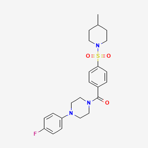 1-(4-fluorophenyl)-4-{4-[(4-methyl-1-piperidinyl)sulfonyl]benzoyl}piperazine