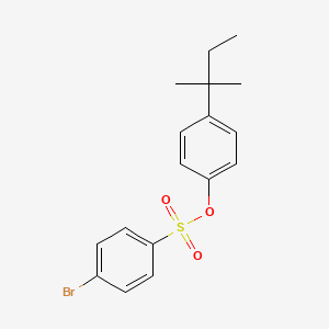 molecular formula C17H19BrO3S B4046436 4-(1,1-dimethylpropyl)phenyl 4-bromobenzenesulfonate 