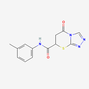 N-(3-methylphenyl)-5-oxo-6,7-dihydro-5H-[1,2,4]triazolo[3,4-b][1,3]thiazine-7-carboxamide