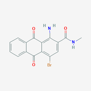 molecular formula C16H11BrN2O3 B404646 1-amino-4-bromo-N-methyl-9,10-dioxo-9,10-dihydro-2-anthracenecarboxamide 