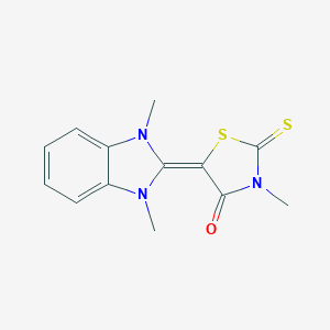 molecular formula C13H13N3OS2 B404647 5-(1,3-dimethyl-1,3-dihydro-2H-benzimidazol-2-ylidene)-3-methyl-2-thioxo-1,3-thiazolidin-4-one 
