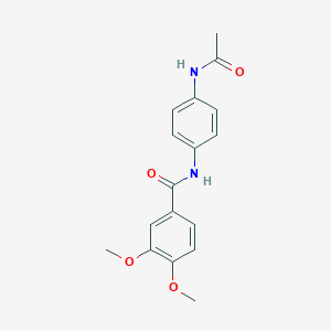 molecular formula C17H18N2O4 B404648 N-[4-(acetylamino)phenyl]-3,4-dimethoxybenzamide 