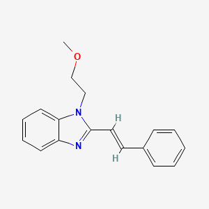 molecular formula C18H18N2O B4046579 1-(2-methoxyethyl)-2-(2-phenylvinyl)-1H-benzimidazole 