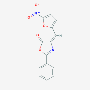 4-({5-nitro-2-furyl}methylene)-2-phenyl-1,3-oxazol-5(4H)-one