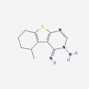 4-imino-5-methyl-5,6,7,8-tetrahydro[1]benzothieno[2,3-d]pyrimidin-3(4H)-amine