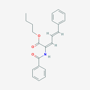 molecular formula C22H23NO3 B404660 Butyl 2-(benzoylamino)-5-phenyl-2,4-pentadienoate 