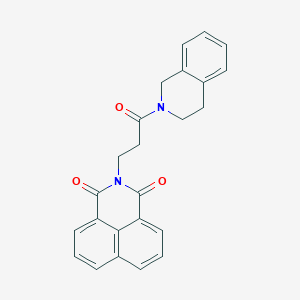 2-[3-(3,4-dihydro-2(1H)-isoquinolinyl)-3-oxopropyl]-1H-benzo[de]isoquinoline-1,3(2H)-dione