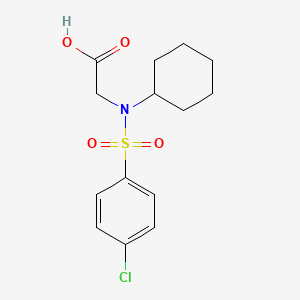 N-[(4-chlorophenyl)sulfonyl]-N-cyclohexylglycine