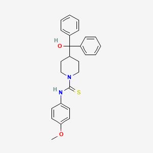 4-(HYDROXYDIPHENYLMETHYL)-N-(4-METHOXYPHENYL)PIPERIDINE-1-CARBOTHIOAMIDE