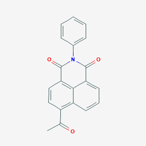 molecular formula C20H13NO3 B404671 6-acetyl-2-phenyl-1H-benzo[de]isoquinoline-1,3(2H)-dione CAS No. 78759-60-1