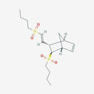 molecular formula C17H28O4S2 B404674 5-(Butylsulfonyl)-6-[2-(butylsulfonyl)vinyl]bicyclo[2.2.1]hept-2-ene 