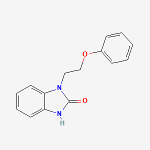 molecular formula C15H14N2O2 B4046847 1-(2-苯氧基乙基)-1,3-二氢-2H-苯并咪唑-2-酮 