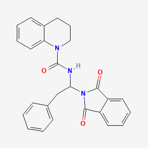 N-[1-(1,3-DIOXO-2,3-DIHYDRO-1H-ISOINDOL-2-YL)-2-PHENYLETHYL]-1,2,3,4-TETRAHYDROQUINOLINE-1-CARBOXAMIDE