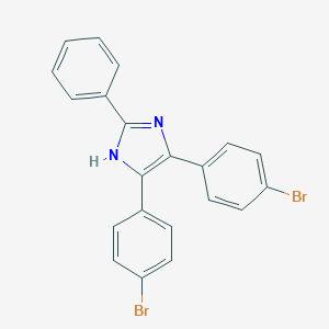 molecular formula C21H14Br2N2 B404693 4,5-bis(4-bromophenyl)-2-phenyl-1H-imidazole 