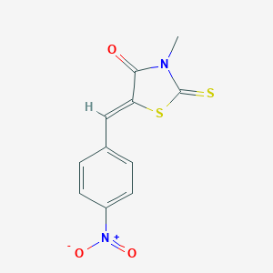 molecular formula C11H8N2O3S2 B404694 5-{4-Nitrobenzylidene}-3-methyl-2-thioxo-1,3-thiazolidin-4-one 