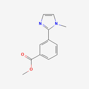 molecular formula C12H12N2O2 B4046998 methyl 3-(1-methyl-1H-imidazol-2-yl)benzoate 