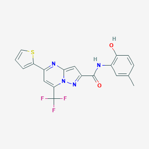 N-(2-hydroxy-5-methylphenyl)-5-(2-thienyl)-7-(trifluoromethyl)pyrazolo[1,5-a]pyrimidine-2-carboxamide