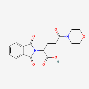 molecular formula C17H18N2O6 B4047000 2-(1,3-二氧代-1,3-二氢-2H-异吲哚-2-基)-5-(4-吗啉基)-5-氧代戊酸 