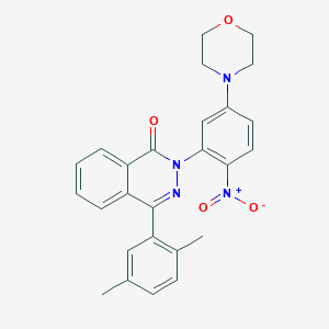 molecular formula C26H24N4O4 B4047018 4-(2,5-dimethylphenyl)-2-[5-(morpholin-4-yl)-2-nitrophenyl]phthalazin-1(2H)-one 