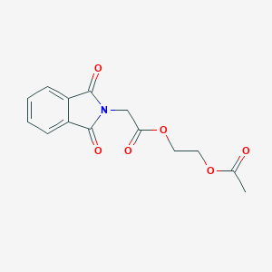 molecular formula C14H13NO6 B404703 2-(acetyloxy)ethyl (1,3-dioxo-1,3-dihydro-2H-isoindol-2-yl)acetate 