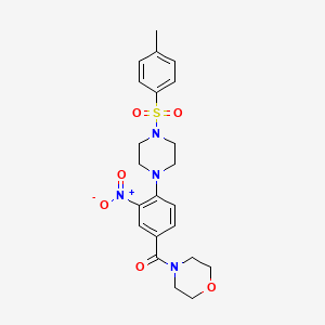 4-(4-{4-[(4-methylphenyl)sulfonyl]-1-piperazinyl}-3-nitrobenzoyl)morpholine