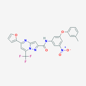 5-(2-furyl)-N-[3-nitro-5-(3-methylphenoxy)phenyl]-7-(trifluoromethyl)pyrazolo[1,5-a]pyrimidine-2-carboxamide