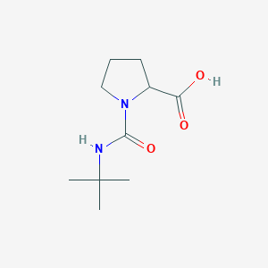 molecular formula C10H18N2O3 B4047111 1-[(叔丁基氨基)羰基]脯氨酸 