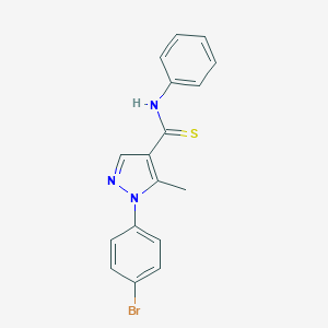 1-(4-bromophenyl)-5-methyl-N-phenyl-1H-pyrazole-4-carbothioamide