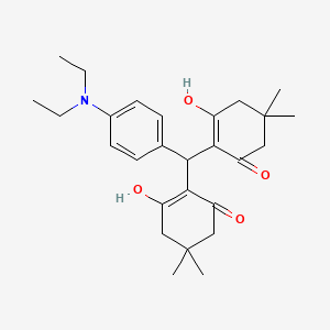 2,2'-{[4-(diethylamino)phenyl]methylene}bis(3-hydroxy-5,5-dimethyl-2-cyclohexen-1-one)