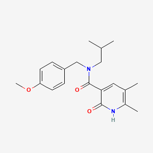 N-isobutyl-N-(4-methoxybenzyl)-5,6-dimethyl-2-oxo-1,2-dihydropyridine-3-carboxamide