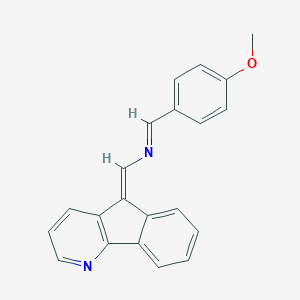 molecular formula C21H16N2O B404718 N-(5H-indeno[1,2-b]pyridin-5-ylidenemethyl)-N-(4-methoxybenzylidene)amine 