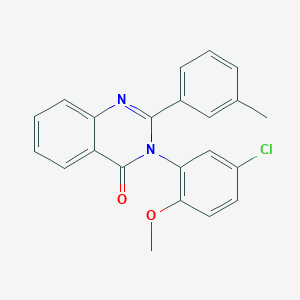 3-(5-chloro-2-methoxyphenyl)-2-(3-methylphenyl)-4(3H)-quinazolinone