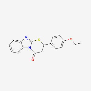 2-(4-ethoxyphenyl)-2,3-dihydro-4H-[1,3]thiazino[3,2-a]benzimidazol-4-one