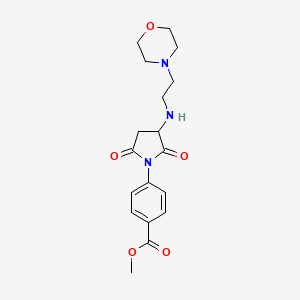 Methyl 4-(3-{[2-(morpholin-4-yl)ethyl]amino}-2,5-dioxopyrrolidin-1-yl)benzoate