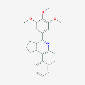 molecular formula C25H23NO3 B404729 4-(3,4,5-Trimethoxy-phenyl)-2,3-dihydro-1H-benzo[f]cyclopenta[c]quinoline 