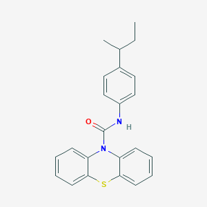 molecular formula C23H22N2OS B4047309 N-[4-(butan-2-yl)phenyl]-10H-phenothiazine-10-carboxamide 