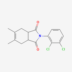 molecular formula C16H15Cl2NO2 B4047356 2-(2,3-dichlorophenyl)-5,6-dimethyl-3a,4,7,7a-tetrahydro-1H-isoindole-1,3(2H)-dione 