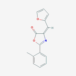 molecular formula C15H11NO3 B404736 4-(2-furylmethylene)-2-(2-methylphenyl)-1,3-oxazol-5(4H)-one 