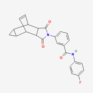 3-(1,3-dioxooctahydro-4,6-ethenocyclopropa[f]isoindol-2(1H)-yl)-N-(4-fluorophenyl)benzamide