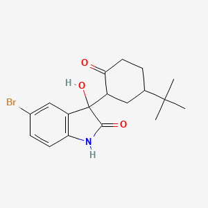 5-bromo-3-(5-tert-butyl-2-oxocyclohexyl)-3-hydroxy-1,3-dihydro-2H-indol-2-one